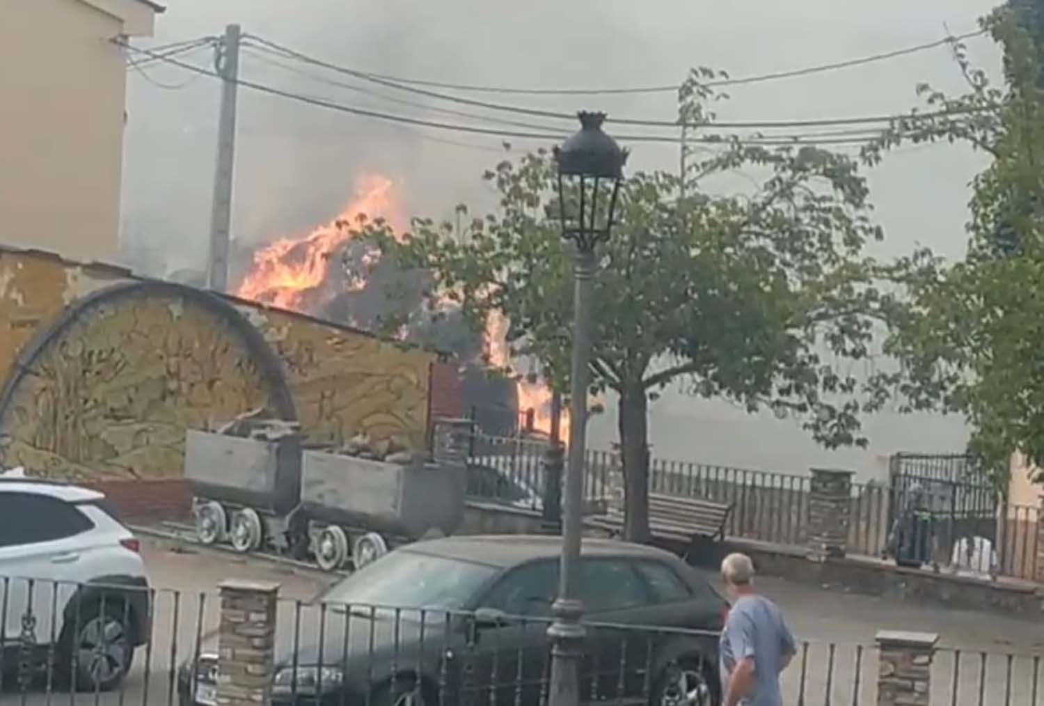 Incendio en Berlanga del Bierzo. Cedidas a InfoBierzo