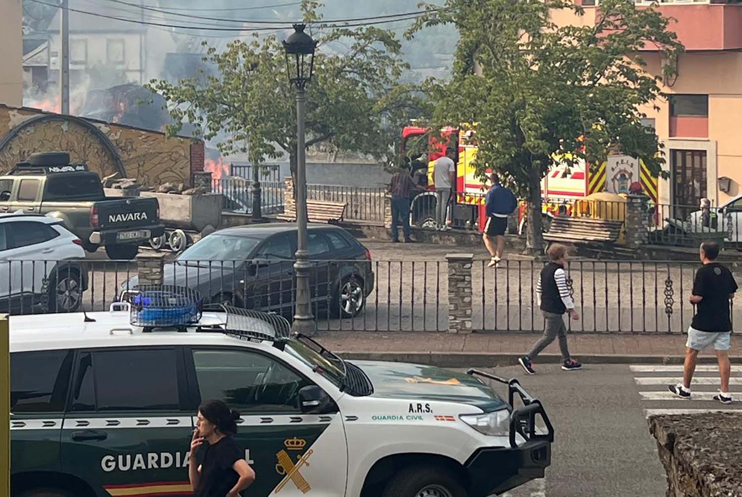 Evacuación de Berlanga del Bierzo | Detenido un joven de 20 años como presunto autor del incendio forestal declarado en Berlanga del Bierzo
