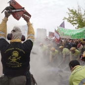 Eduardo Margareto ICAL. Una veintena de partidos políticos, sindicatos y organizaciones ciudadanas y vecinales convocan una concentración frente a las Cortes por el operativo de incendios (2)