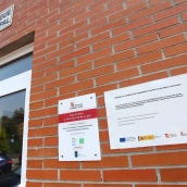 César Hornija  ICAL. Albergue municipal del Camino de Invierno en la localidad de Puente Domingo Florez .