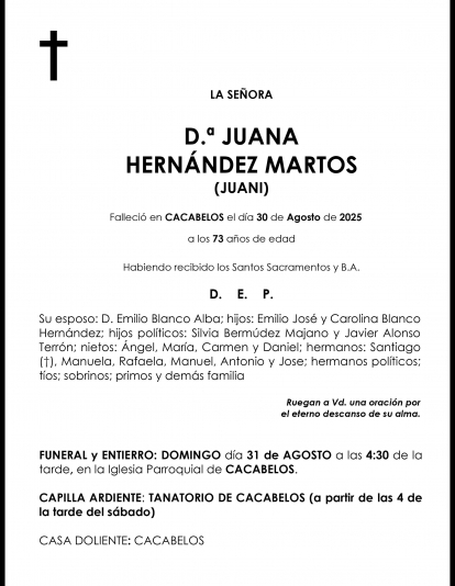 JUANA HERNANDEZ MARTOS