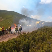 Brif Daroca y Brif Tabuyo en el incendio de Fasgar y Colinas del Campo  