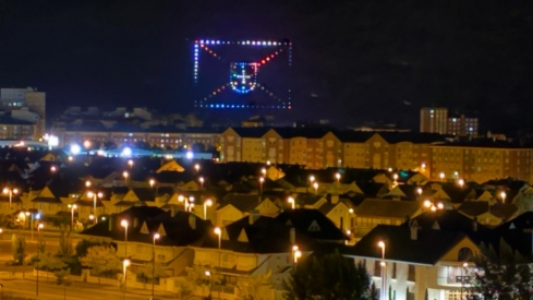 Espectáculo de drones en La Encina