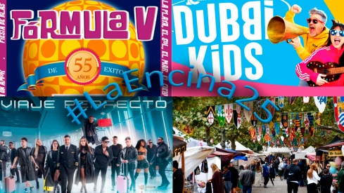 ¿Qué hay hoy en las Fiestas de La Encina? Viernes 5: Concierto de la Fórmula V, pasacalles y espectáculo familiar con Dubbi Kids