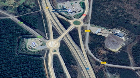 A6 a la altura de Villagatón