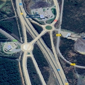 A6 a la altura de Villagatón