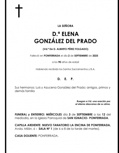 ELENA  GONZÁLEZ DEL PRADO