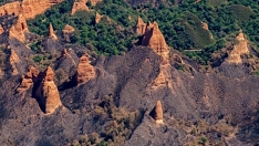 Las Médulas tras el incendio de Yeres