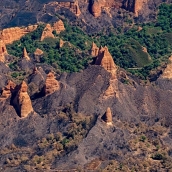 Las Médulas tras el incendio de Yeres Las Médulas tras el incendio de Yeres