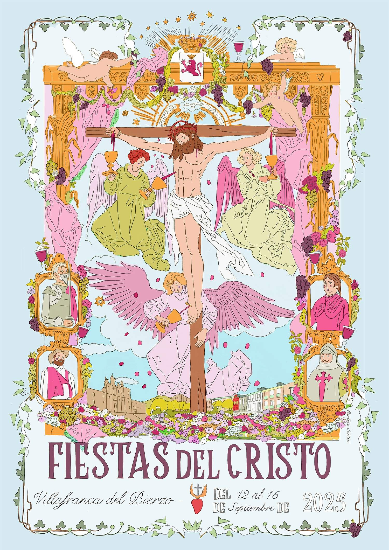 Cartel de las Fiestas del Cristo de Villafranca del Bierzo