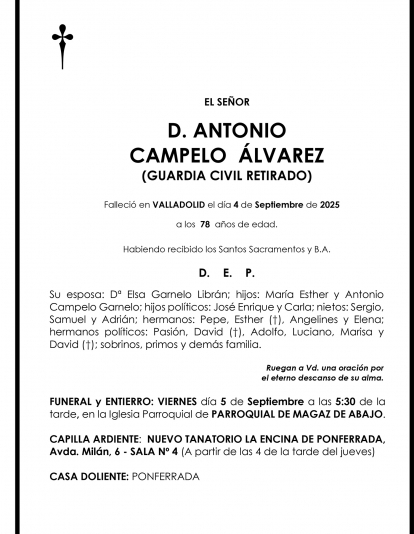 ANTONIO  CAMPELO  ÁLVAREZ  (GUARDIA CIVIL RETIRADO) 