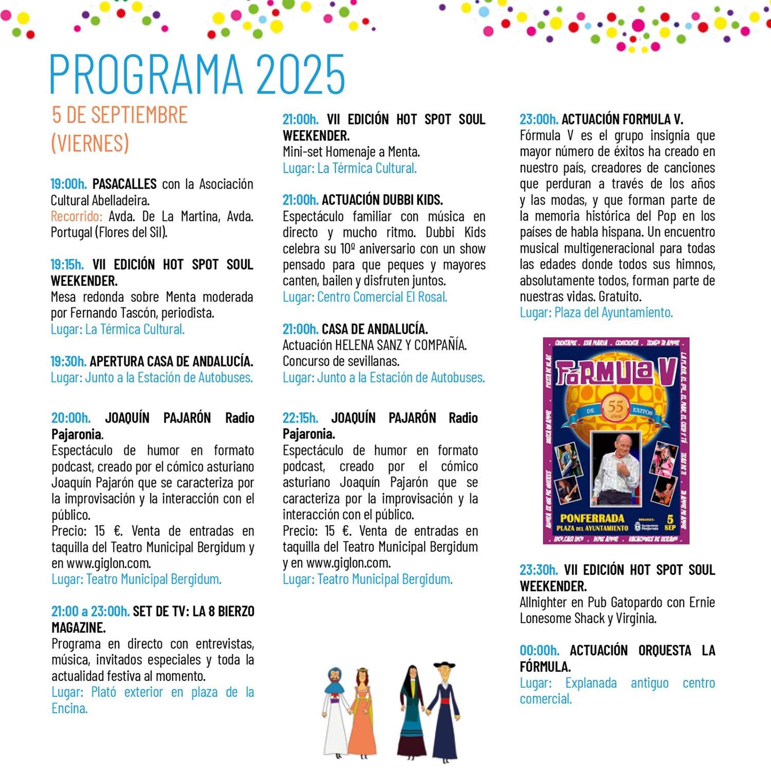 Programa, 5 de septiembre Programa, 5 de septiembre