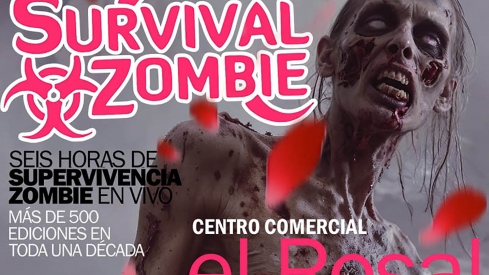Cartel de Survival Zombie en el CC El Rosal de Ponferrada | El Rosal vivirá su particular apocalipsis zombie con capacidad para 400 'supervivientes' 