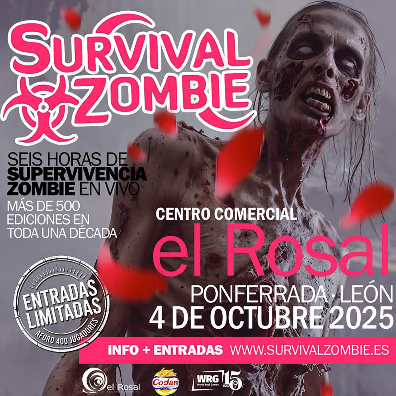 Cartel de Survival Zombie en el CC El Rosal de Ponferrada Cartel de Survival Zombie en el CC El Rosal de Ponferrada
