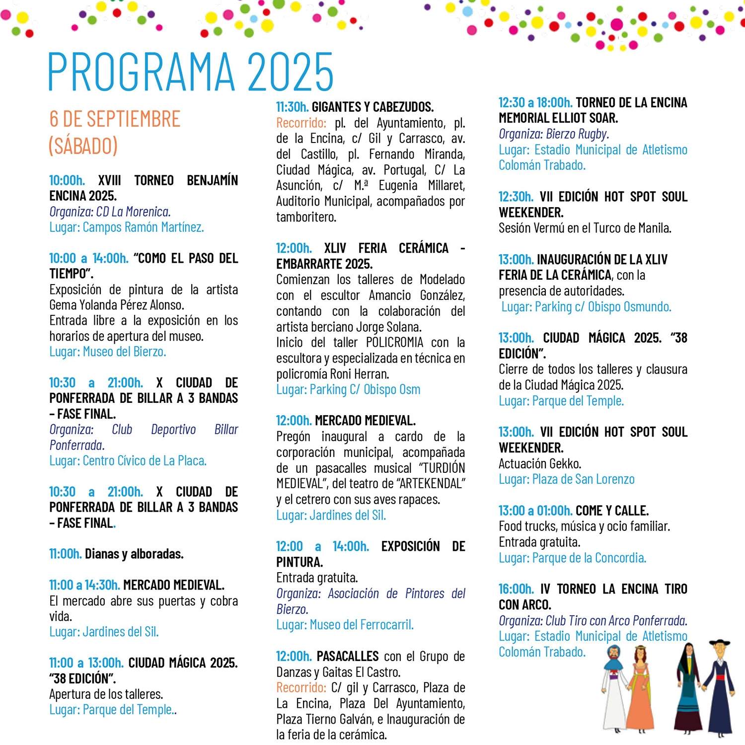 Programa, 6 de septiembre 1