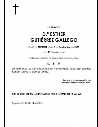 ESTHER GUTIÉRREZ GALLEGO