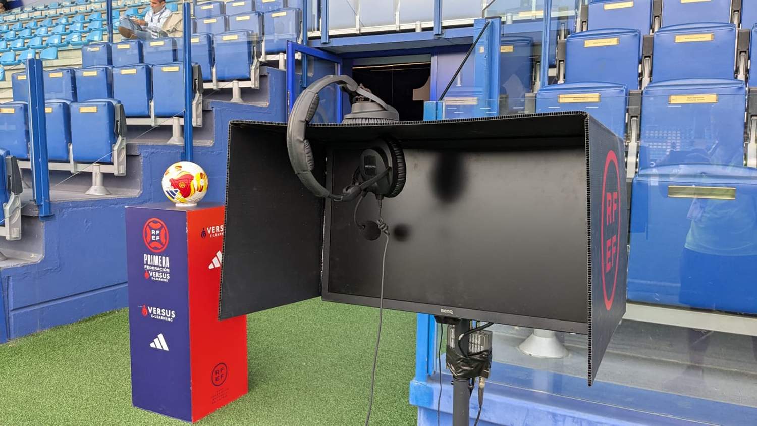 VAR instalado en El Toralín