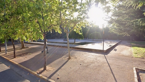 Estanque del parque de la Concordia de Ponferrada