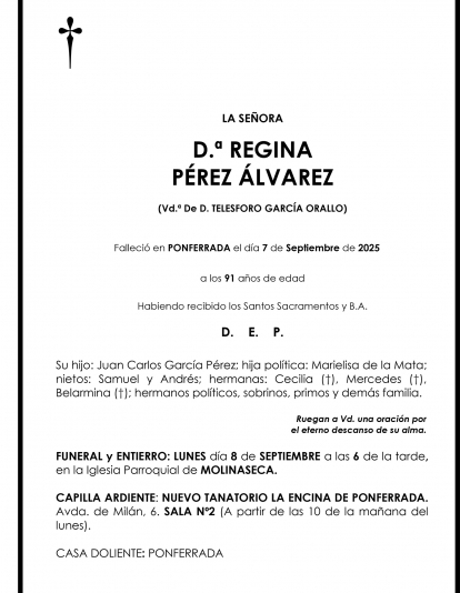 REGINA PÉREZ ÁLVAREZ