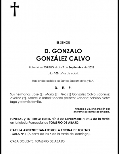 GONZALO GONZÁLEZ CALVO