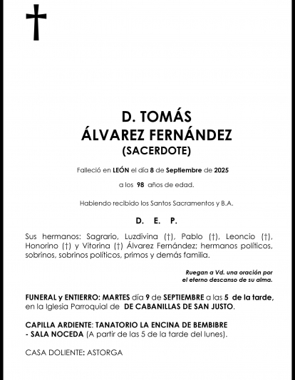 TOMÁS ÁLVAREZ FERNÁNDEZ