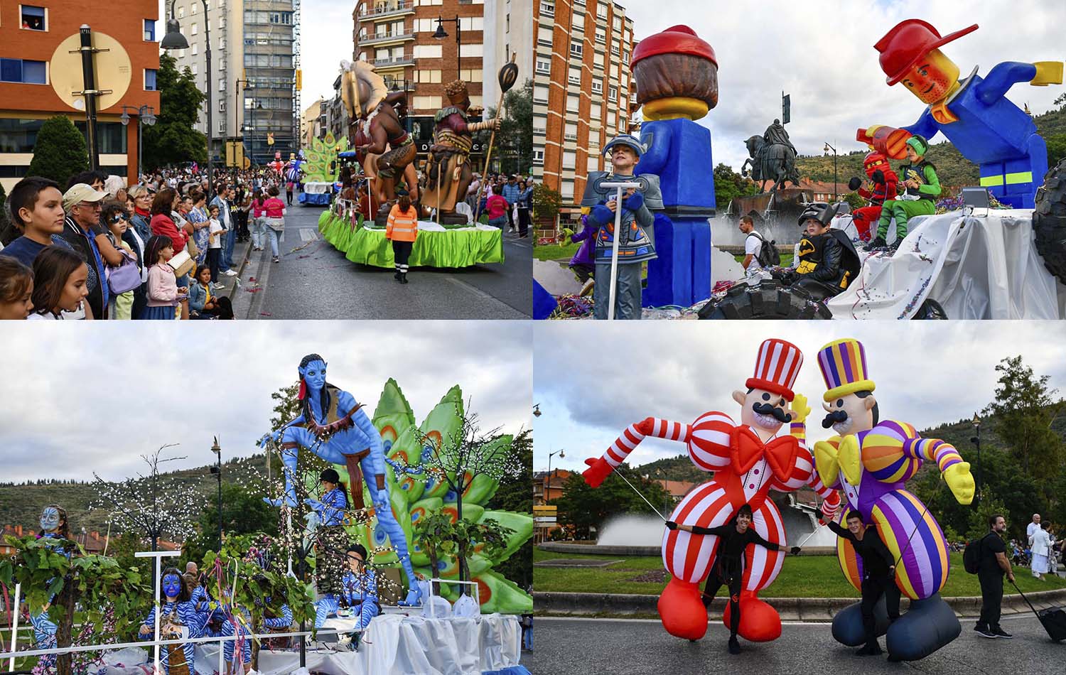 Desfile de carrozas de las Fiestas de la Encina de Ponferrada 