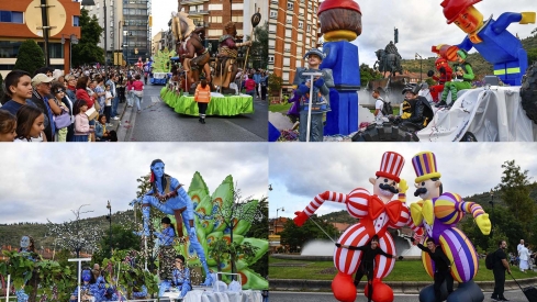 Desfile de carrozas de las Fiestas de la Encina de Ponferrada 
