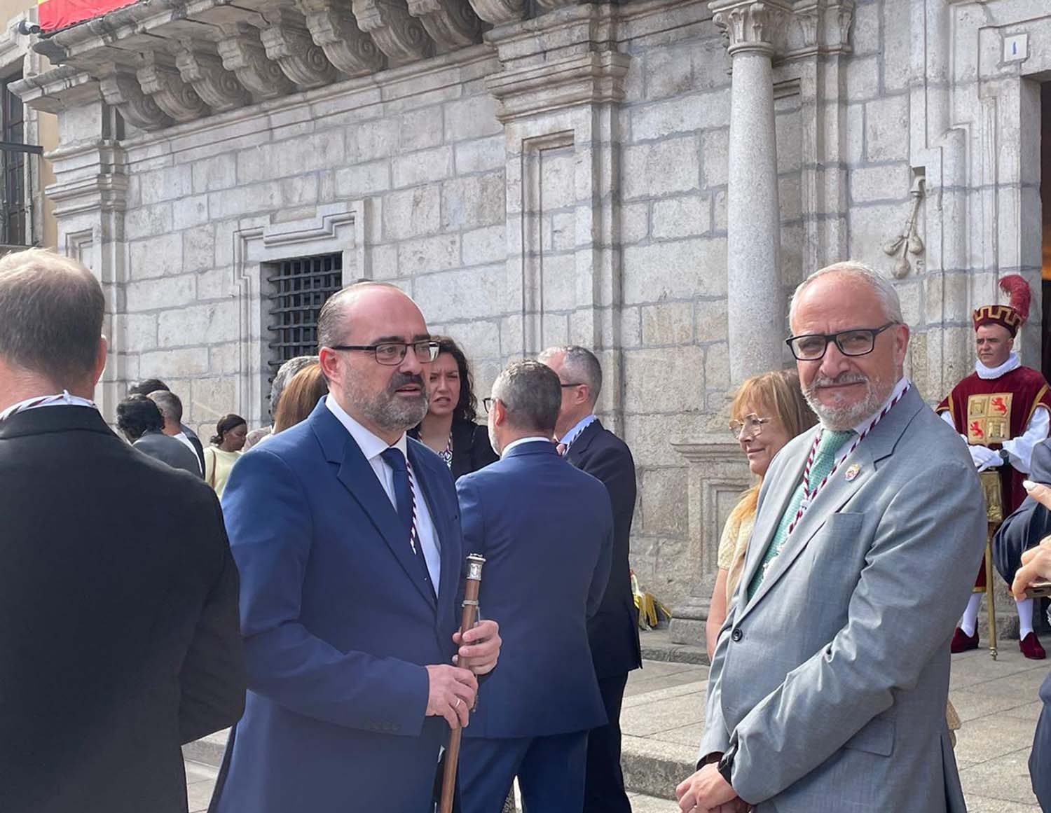 Marco Morala, alcalde de Ponferrada durante el Día de la Encinina