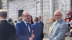 Marco Morala, alcalde de Ponferrada durante el Día de la Encinina