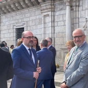 Marco Morala, alcalde de Ponferrada durante el Día de la Encinina