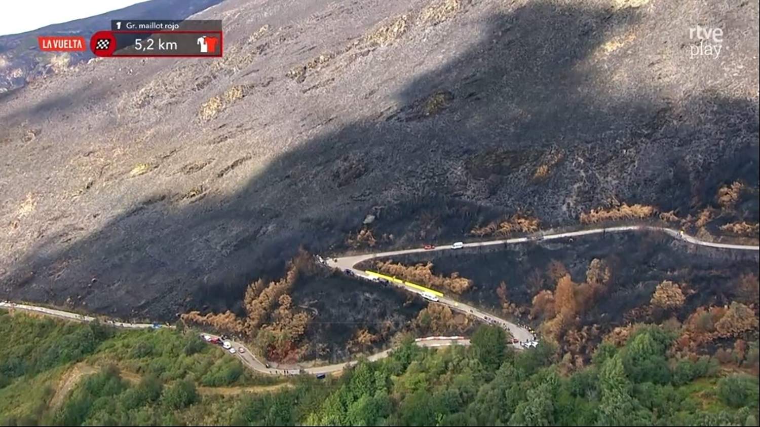Las cenizas del Morredero | Foto: Captura de la retransmisión televisiva de RTVE 