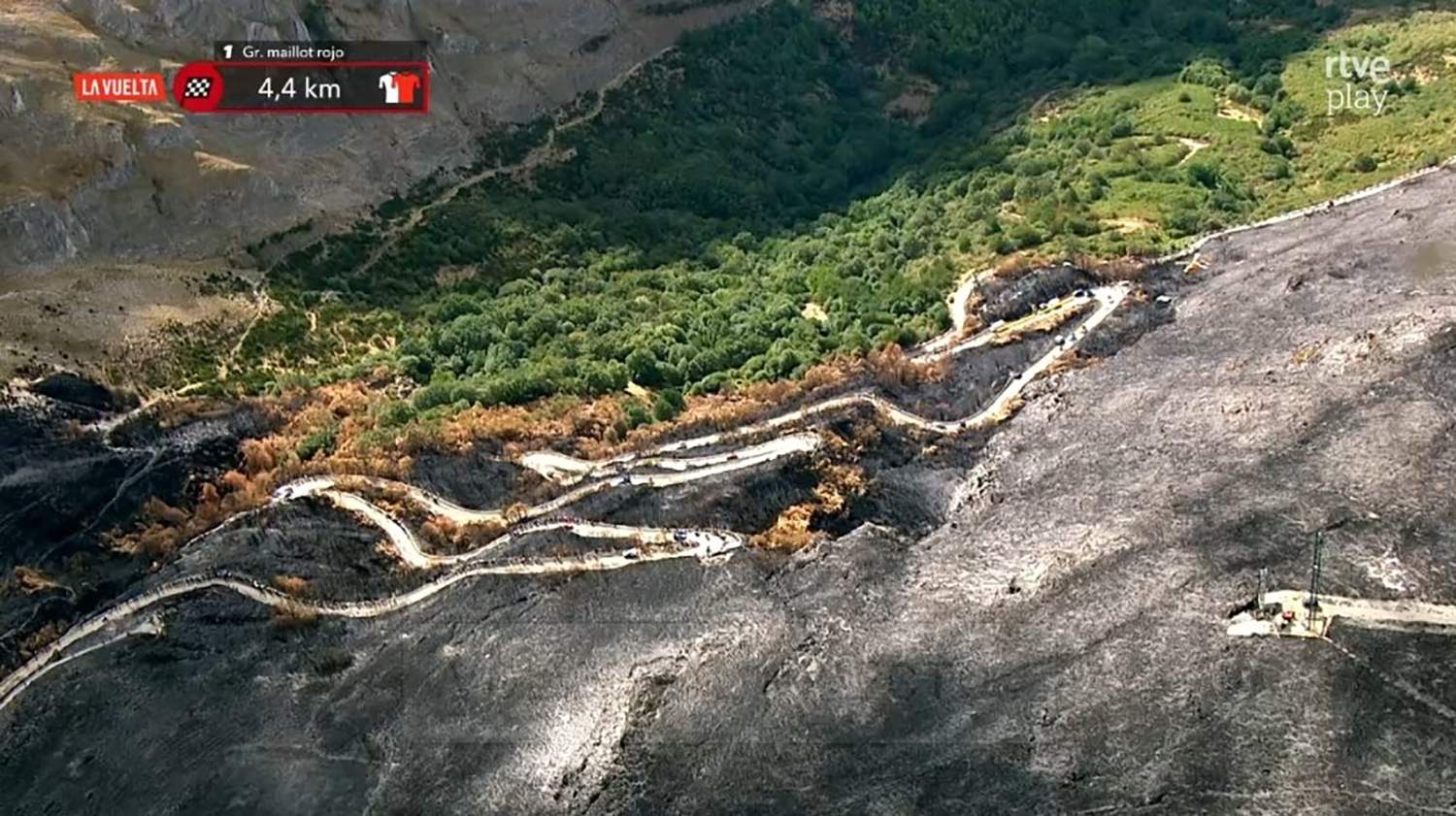 Las cenizas del Morredero 3 | Foto: Captura de la retransmisión televisiva de RTVE 