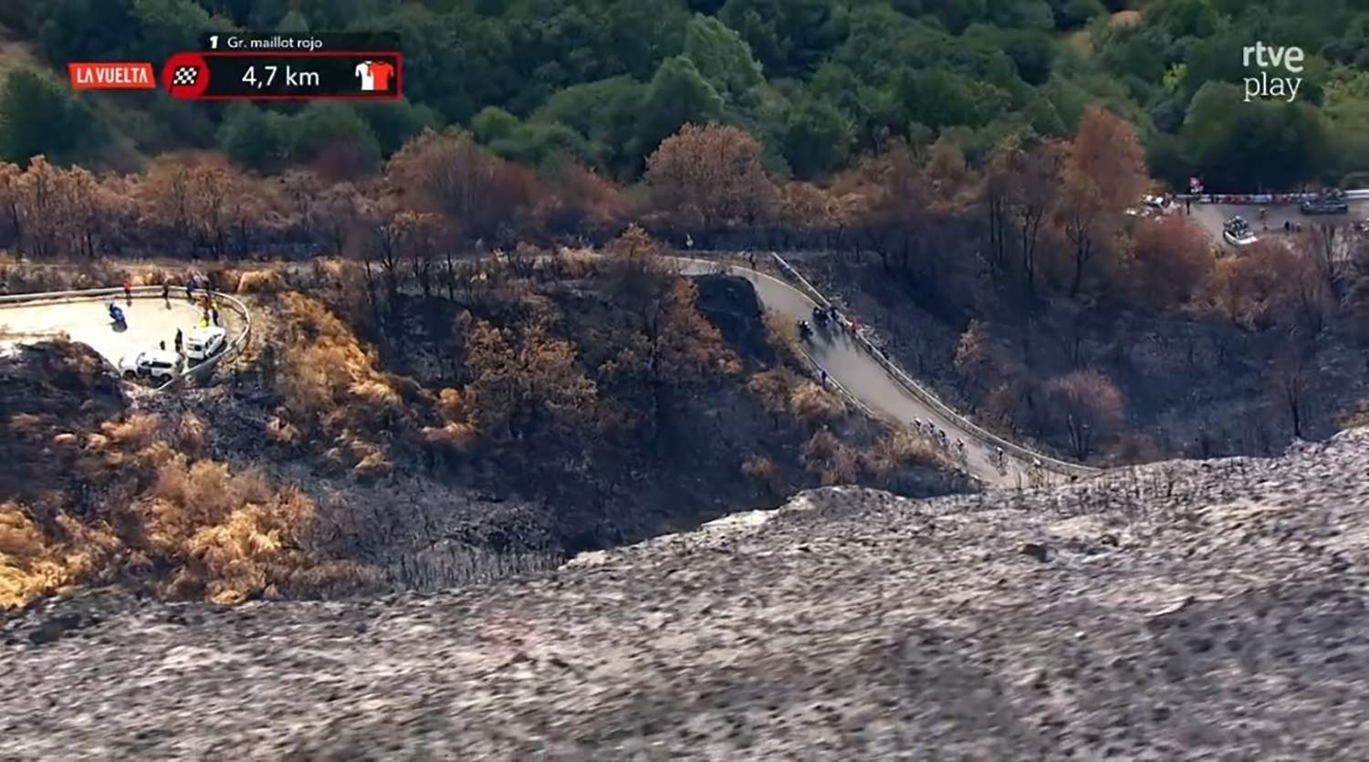 Las cenizas del Morredero 4 | Foto: Captura de la retransmisión televisiva de RTVE 