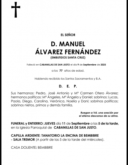 MANUEL  ÁLVAREZ FERNÁNDEZ