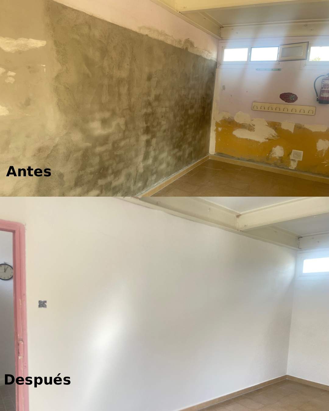 Trabajos de saneamiento y pintura