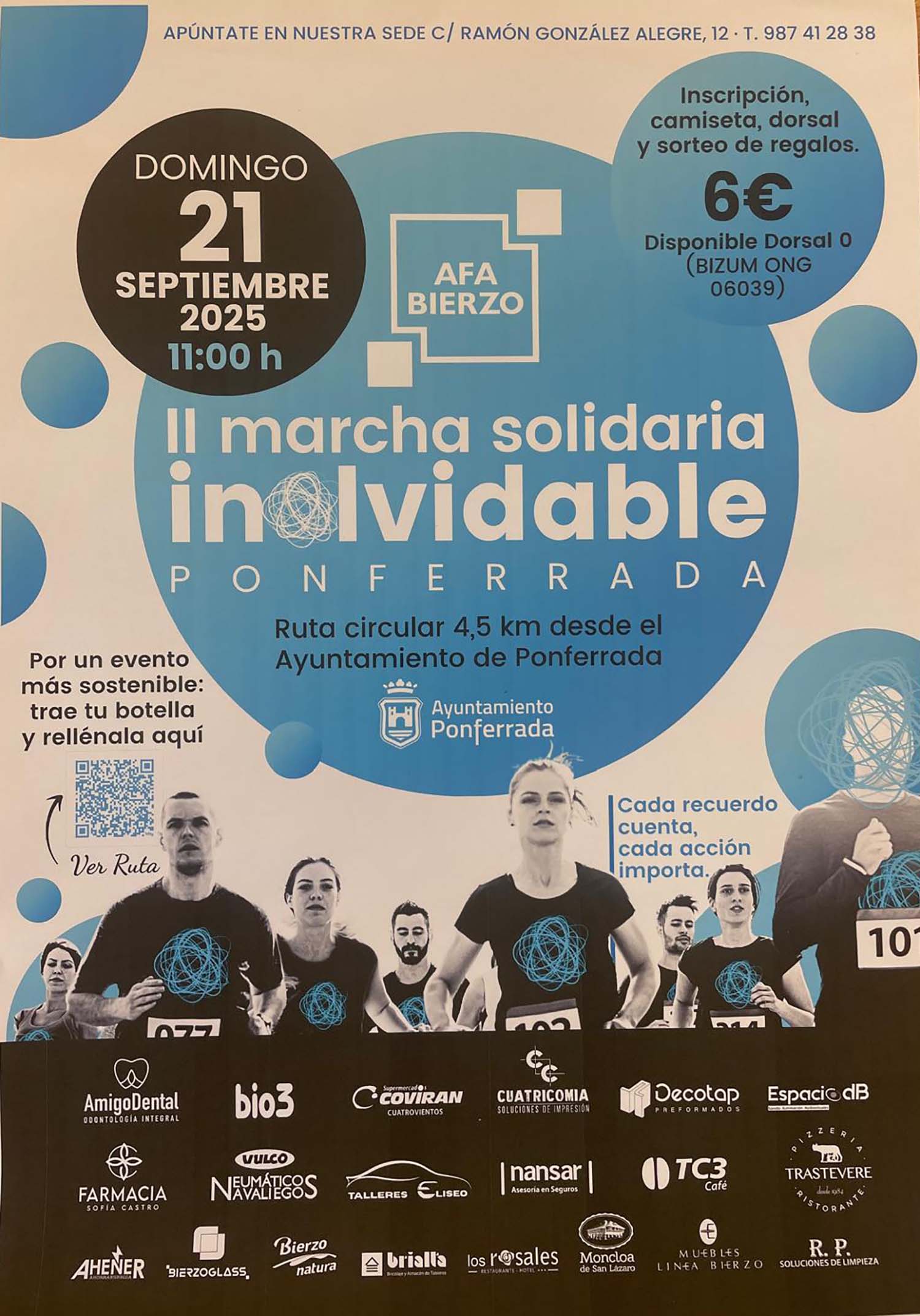 Cartel Marcha Solidaria Inolvidable Ponferrada