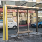 Nueva marquesina en la avenida Portugal de Ponferrada