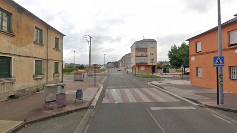 Calle Teruel de Flores del Sil, lugar donde sucedió el accidente