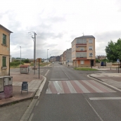 Calle Teruel de Flores del Sil, lugar donde sucedió el accidente