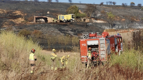 Campillo ICAL. Incendio en la localidad leonesa de Quintana de Raneros