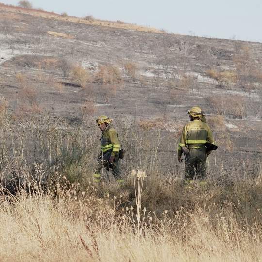 Campillo ICAL. Incendio en la localidad leonesa de Quintana de Raneros. Campillo ICAL. Incendio en la localidad leonesa de Quintana de Raneros.