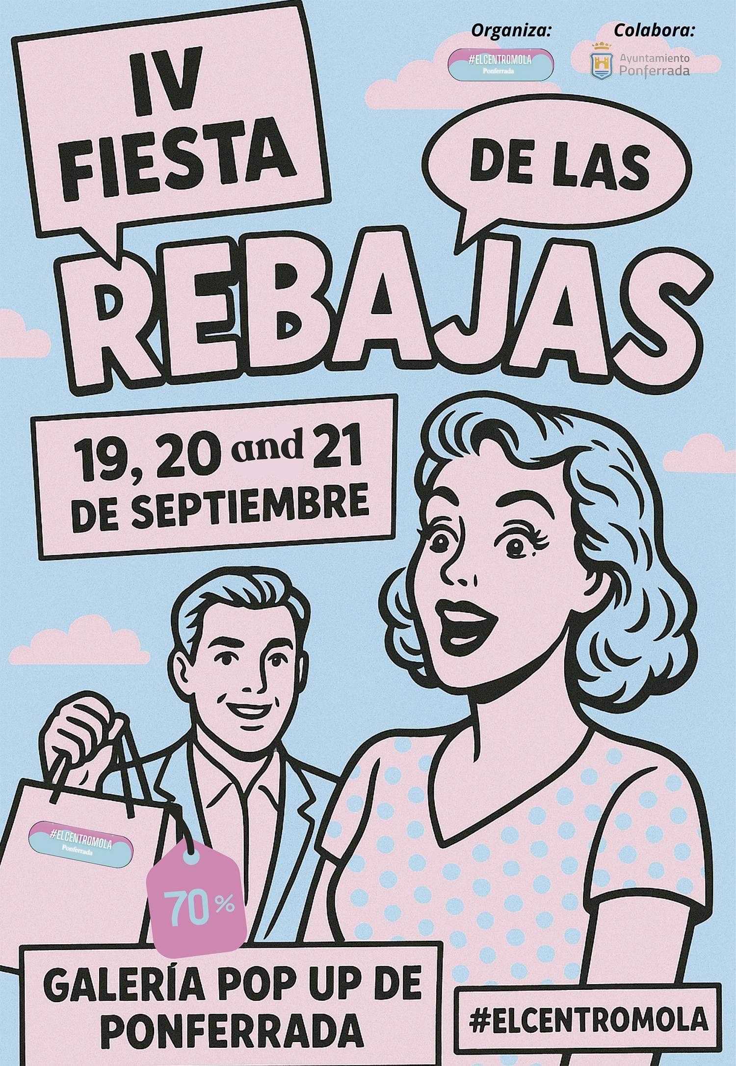 Cartel de la Fiesta de las Rebaja