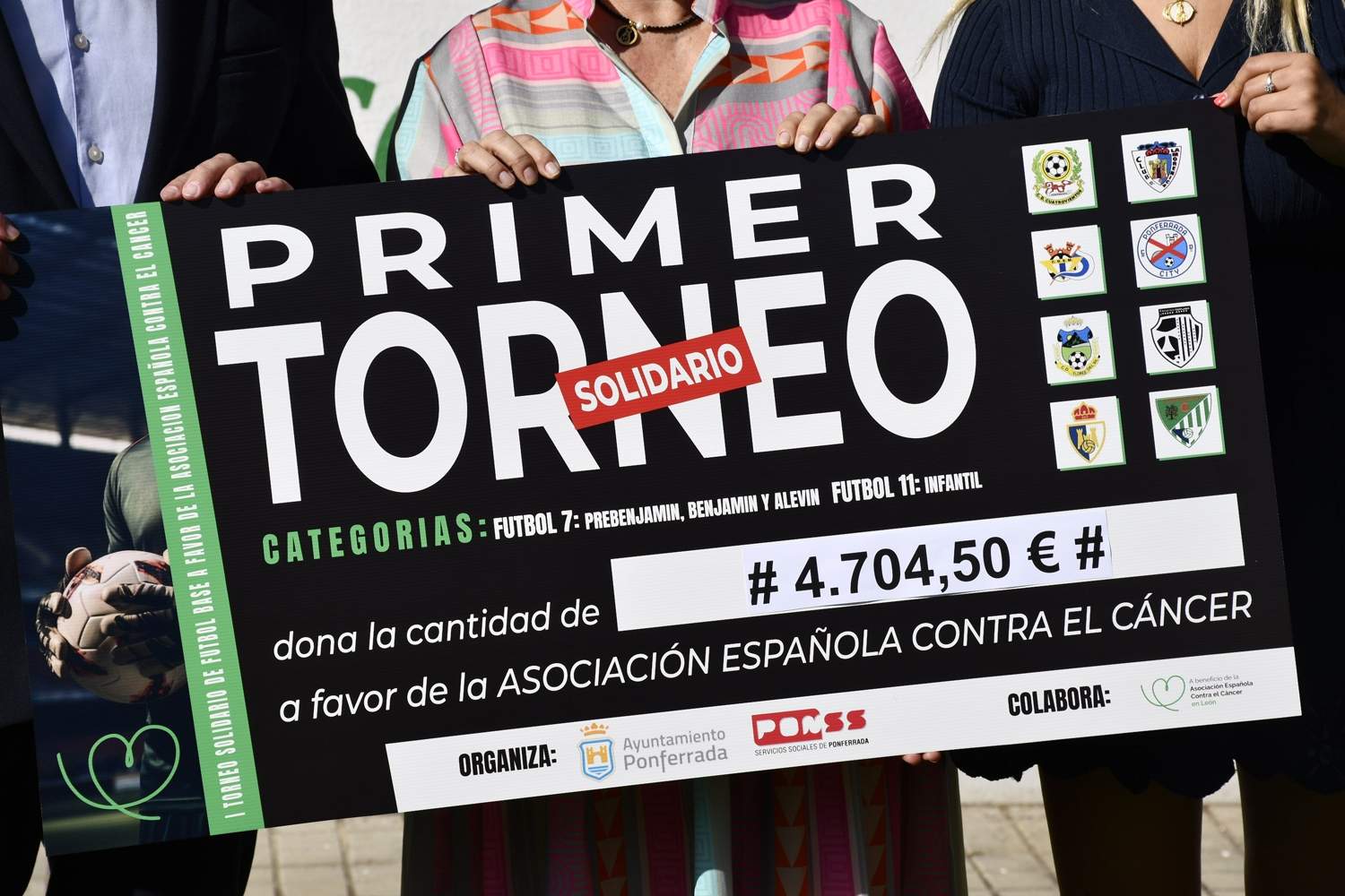 Recaudación del primer torneo solidario de la AECC (3)