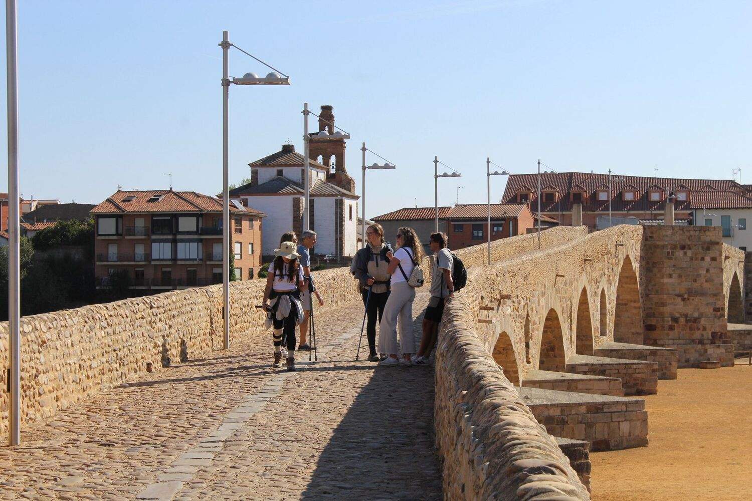 Peregrinos en el Camino de Santiago 