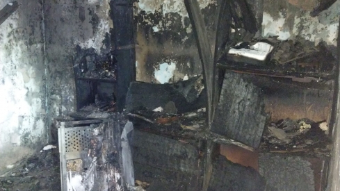 Incendio edificio abandonado