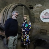 ICAL . La viceconsejera de Acción Cultural, Mar Sancho, junto al promotor del festival Villar de los Mundos, Nicolás de la Carrera, durante la presentación de la XIII edición