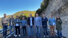 La Diputación invierte más de 200.000 euros en estabilizar los taludes de la carretera de Montes de Valdueza