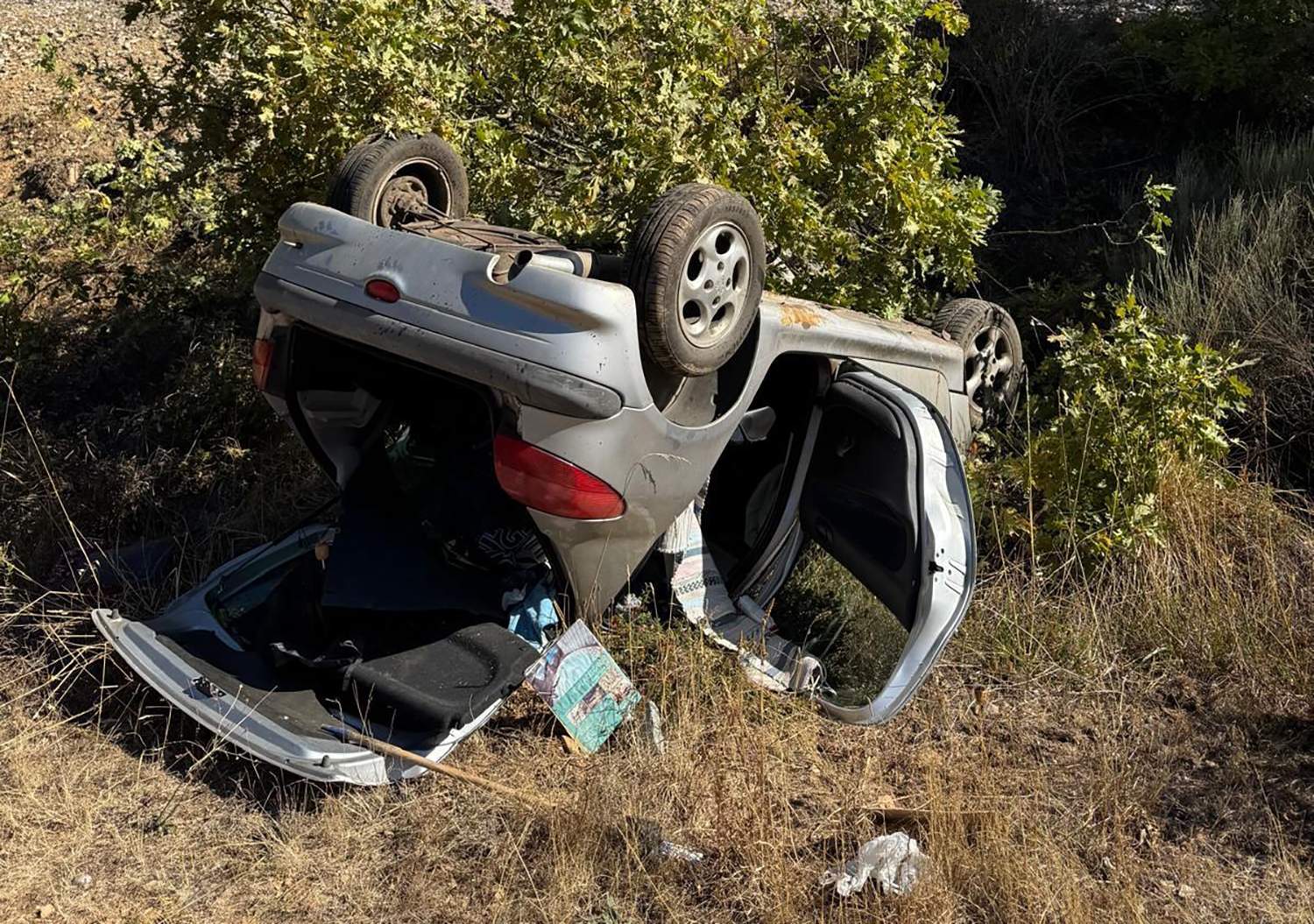 Accidente en la N6 en Brazuelo