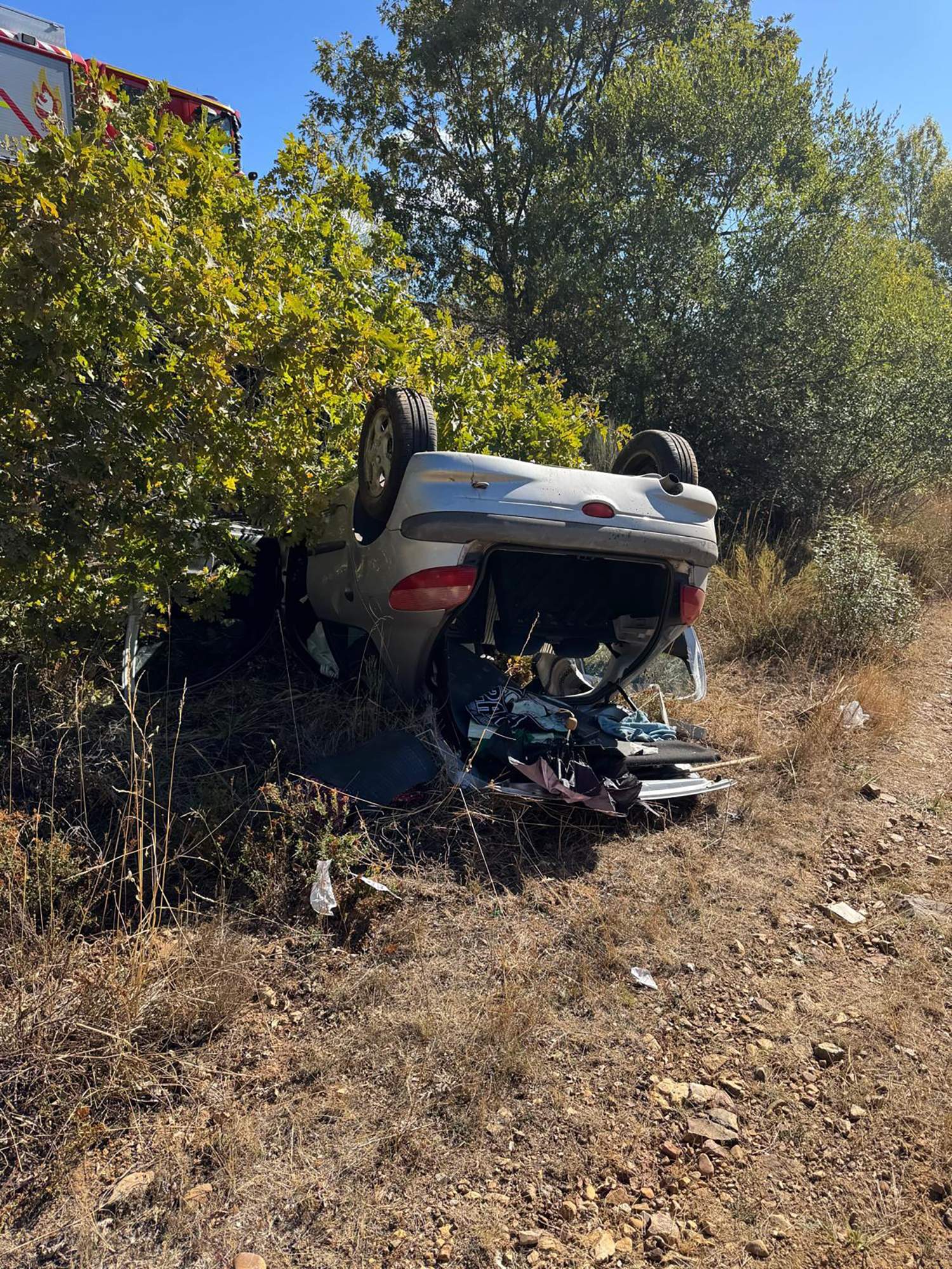 Accidente en la N6 en Brazuelo 2
