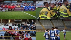 Partido por los incendios Ponferradina Zamora